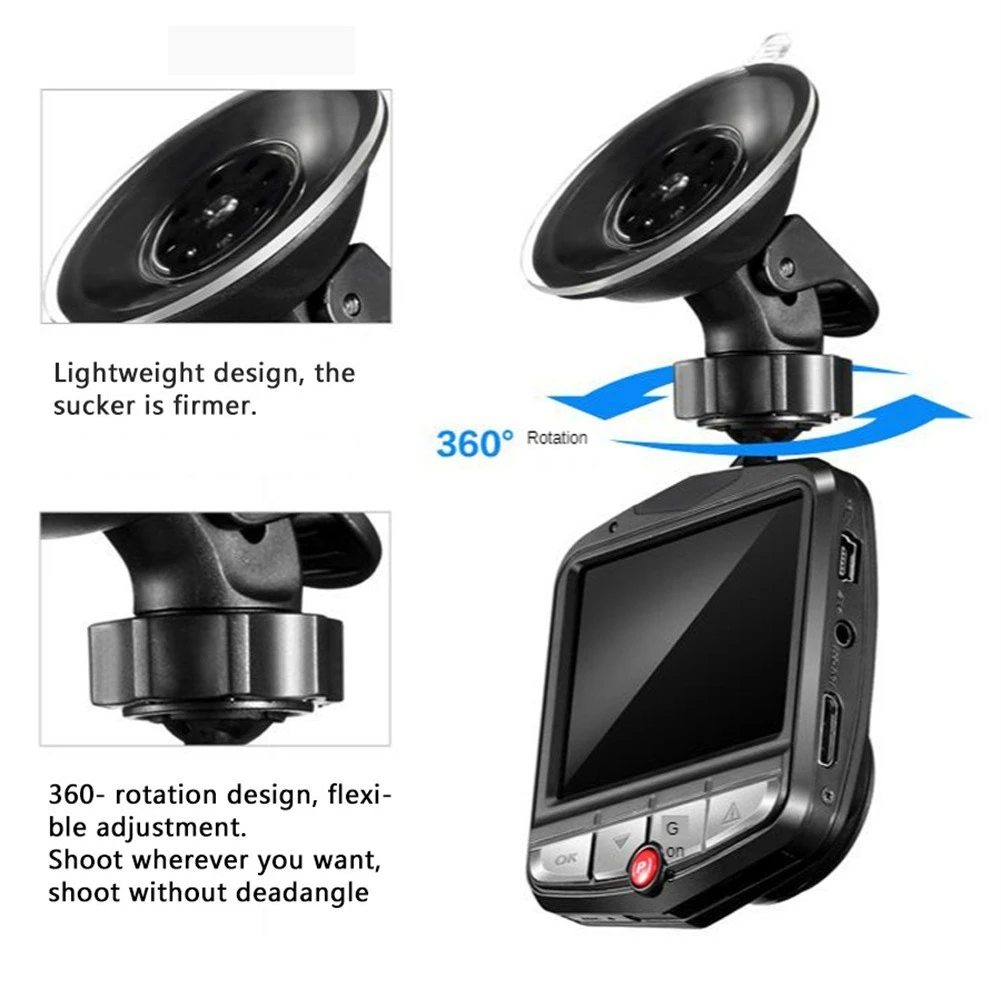 2.4'' Full HD 1080P Dash Cam Car DVR Front or Rear Camera Night Vision