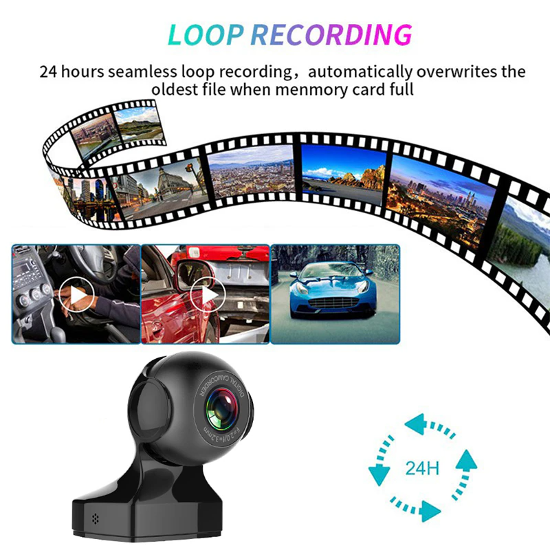 170° WiFi Dash Cam Recorder Car Camera HD 1080P Car DVR Vehicle Video